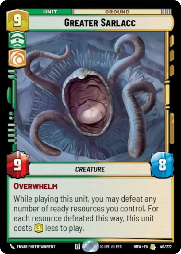 Greater Sarlacc - Homeworlds Star Wars spoiler