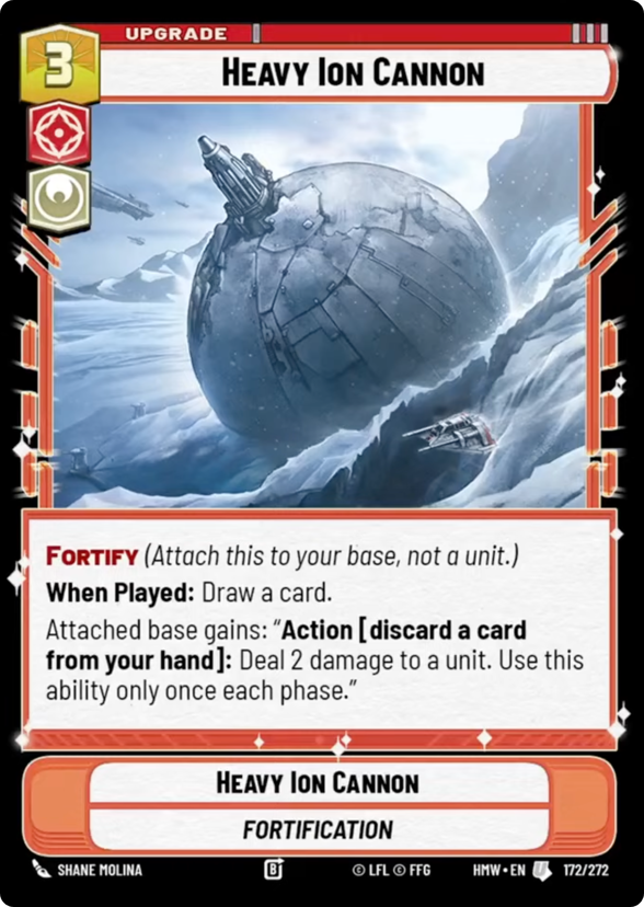 Heavy Ion Cannon - Homeworlds Star Wars spoiler