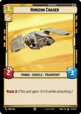 Horizon Chaser - Homeworlds Star Wars spoiler