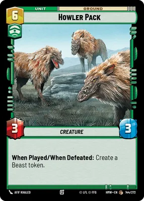 Howler Pack - Homeworlds Star Wars spoiler