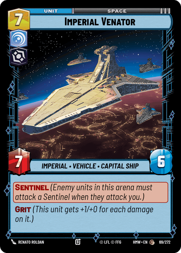 Imperial Venator - Homeworlds Star Wars spoiler