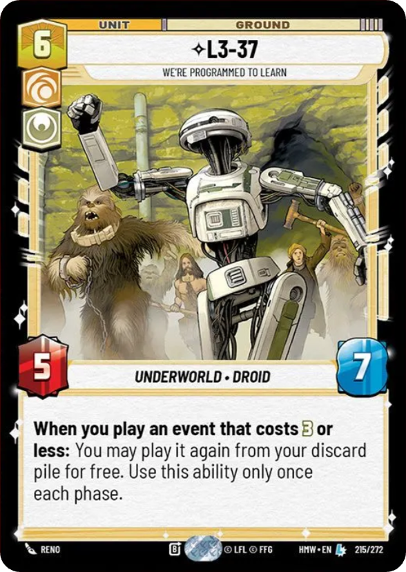 L3-37, We're Programmed To Learn - Homeworlds Star Wars spoiler