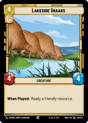 Lakeside Shaaks - Homeworlds Star Wars spoiler