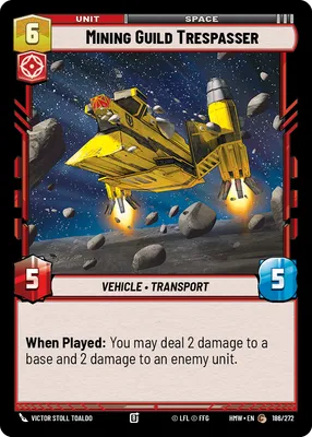 Mining Guild Trespasser - Homeworlds Star Wars spoiler