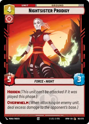 Nightsister Prodigy - Homeworlds Star Wars spoiler