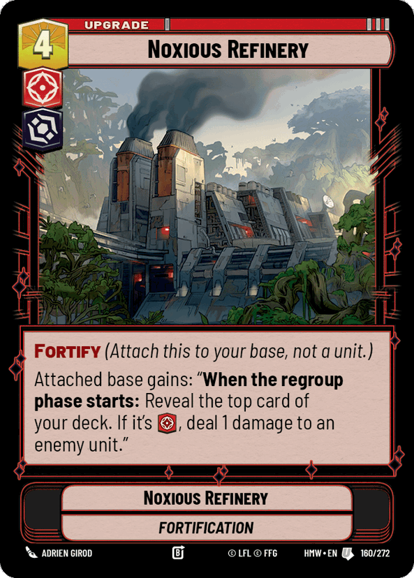 Noxious Refinery - Homeworlds Star Wars spoiler