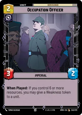 Occupation Officer - Homeworlds Star Wars spoiler