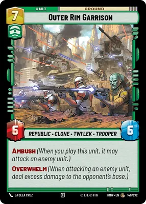 Outer Rim Garrison - Homeworlds Star Wars spoiler