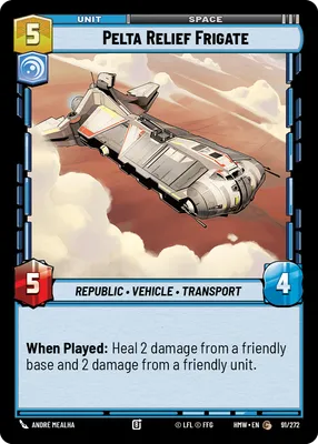 Pelta Relief Frigate - Homeworlds Star Wars spoiler