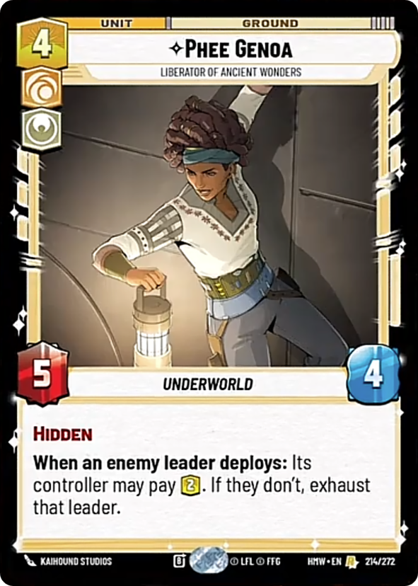 Phee Genoa, Liberator Of Ancient Wonders - Homeworlds Star Wars spoiler