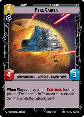 Pyke Sarisa - Homeworlds Star Wars spoiler