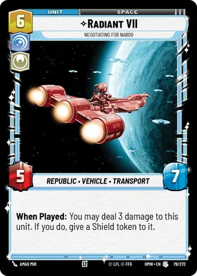 Radiant VII, Negotiating for Naboo - Homeworlds Star Wars spoiler