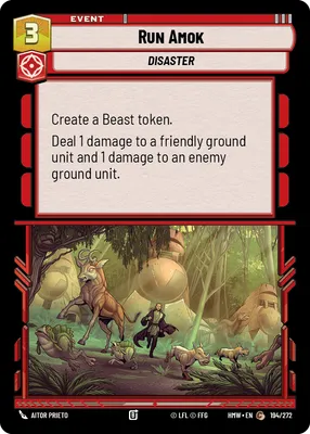 Run Amok - Homeworlds Star Wars spoiler