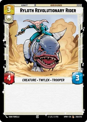 Ryloth Revolutionary Rider - Homeworlds Star Wars spoiler