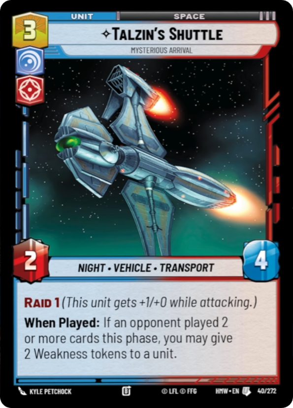 Talzin's Shuttle, Mysterious Arrival - Homeworlds Star Wars spoiler