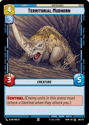 Territorial Mudhorn - Homeworlds Star Wars spoiler