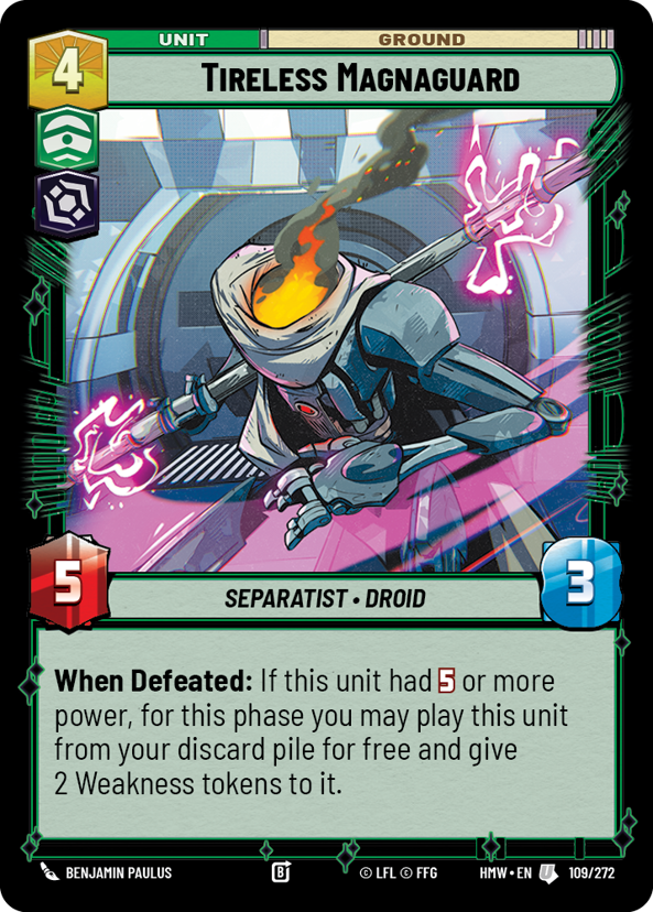 Tireless Magnaguard - Homeworlds Star Wars spoiler