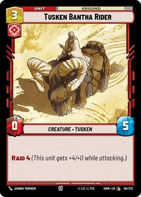 Tusken Bantha Rider - Homeworlds Star Wars spoiler