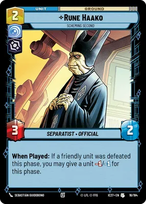 Rune Haako, Scheming Second